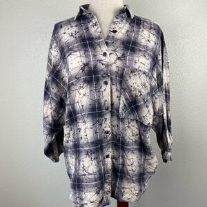Byer California Button Down Flannel Shirt Size L EUC